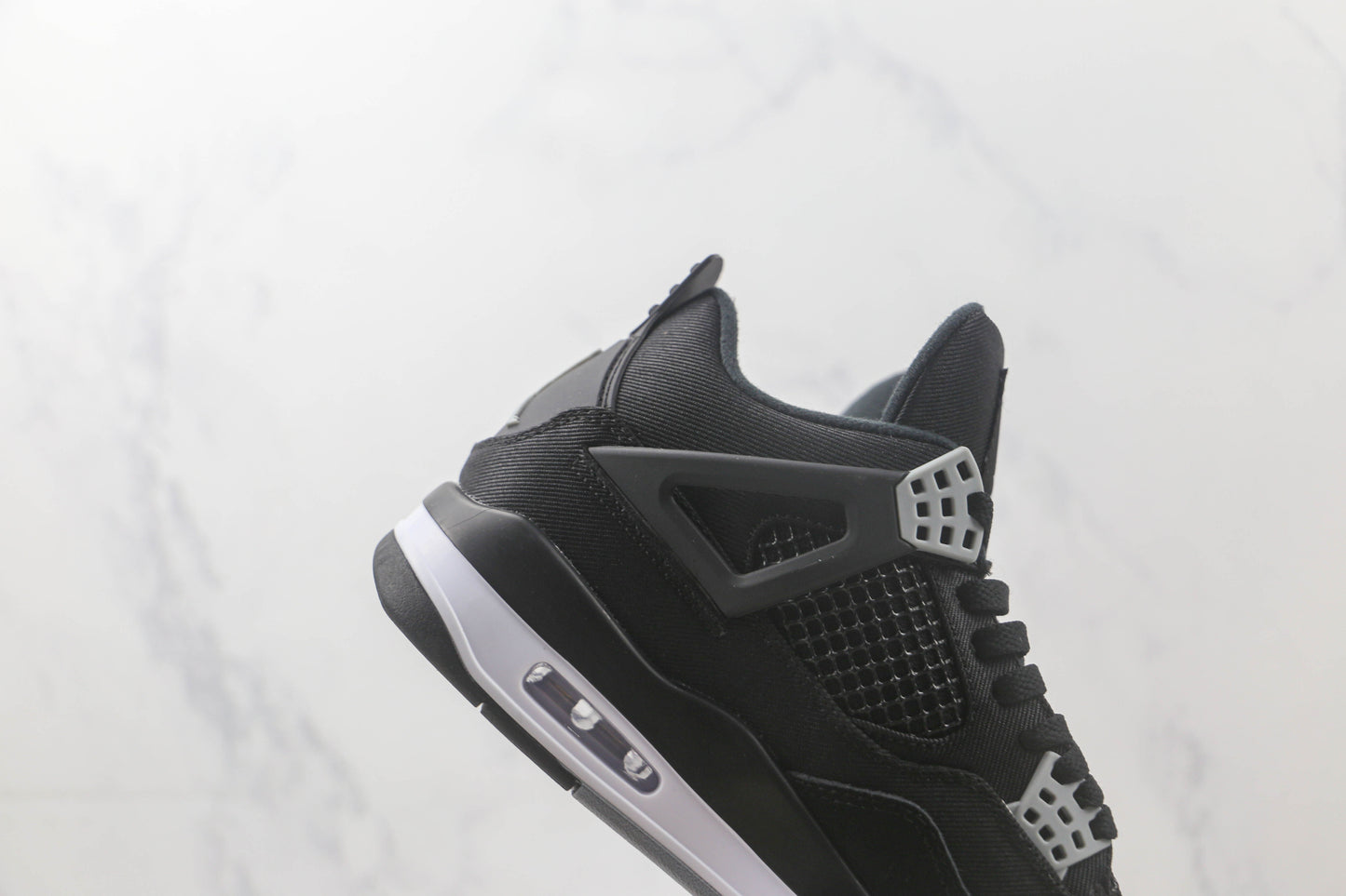 Air Jordan 4 Black and Light Steel