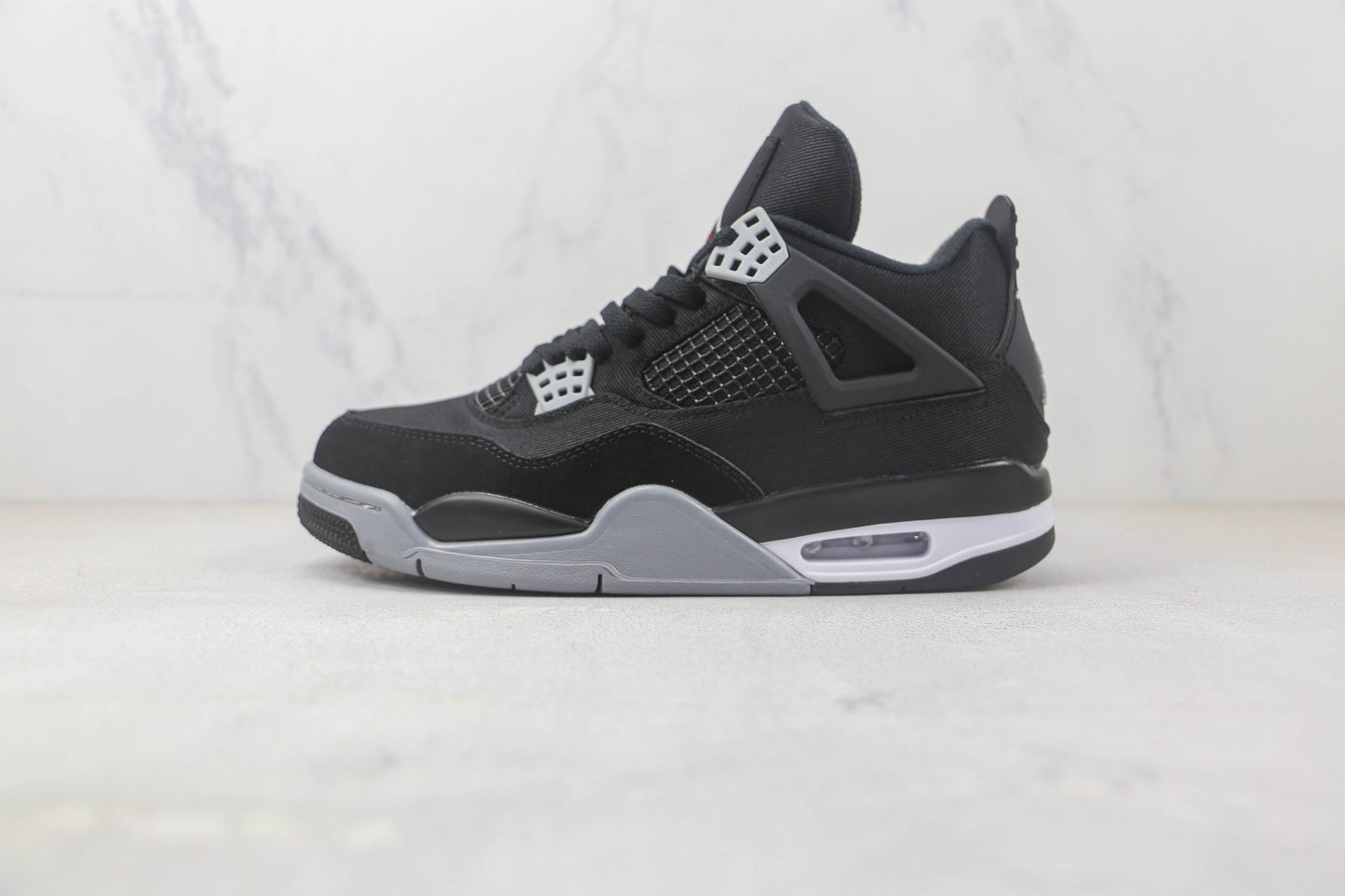 Air Jordan 4 Black and Light Steel