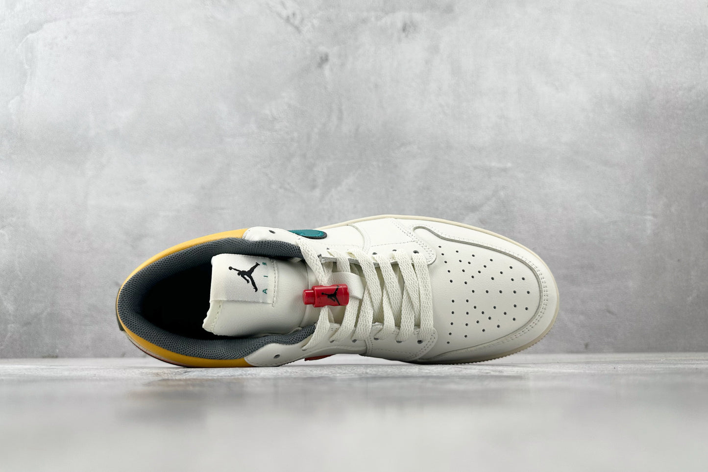 Jordan 1 Low Premium Sail and Yellow Ochre