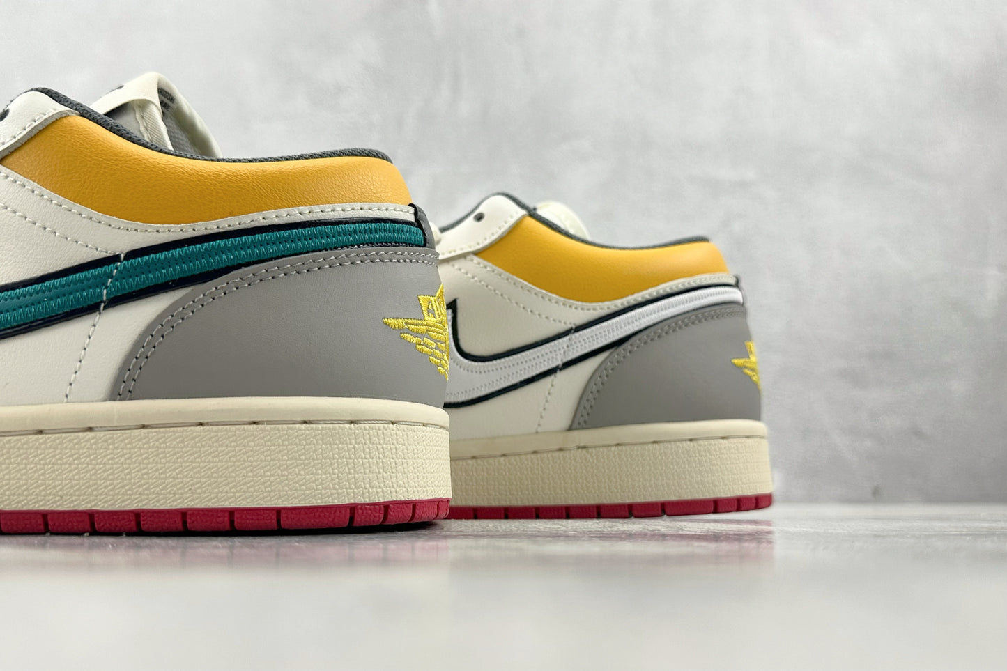 Jordan 1 Low Premium Sail and Yellow Ochre