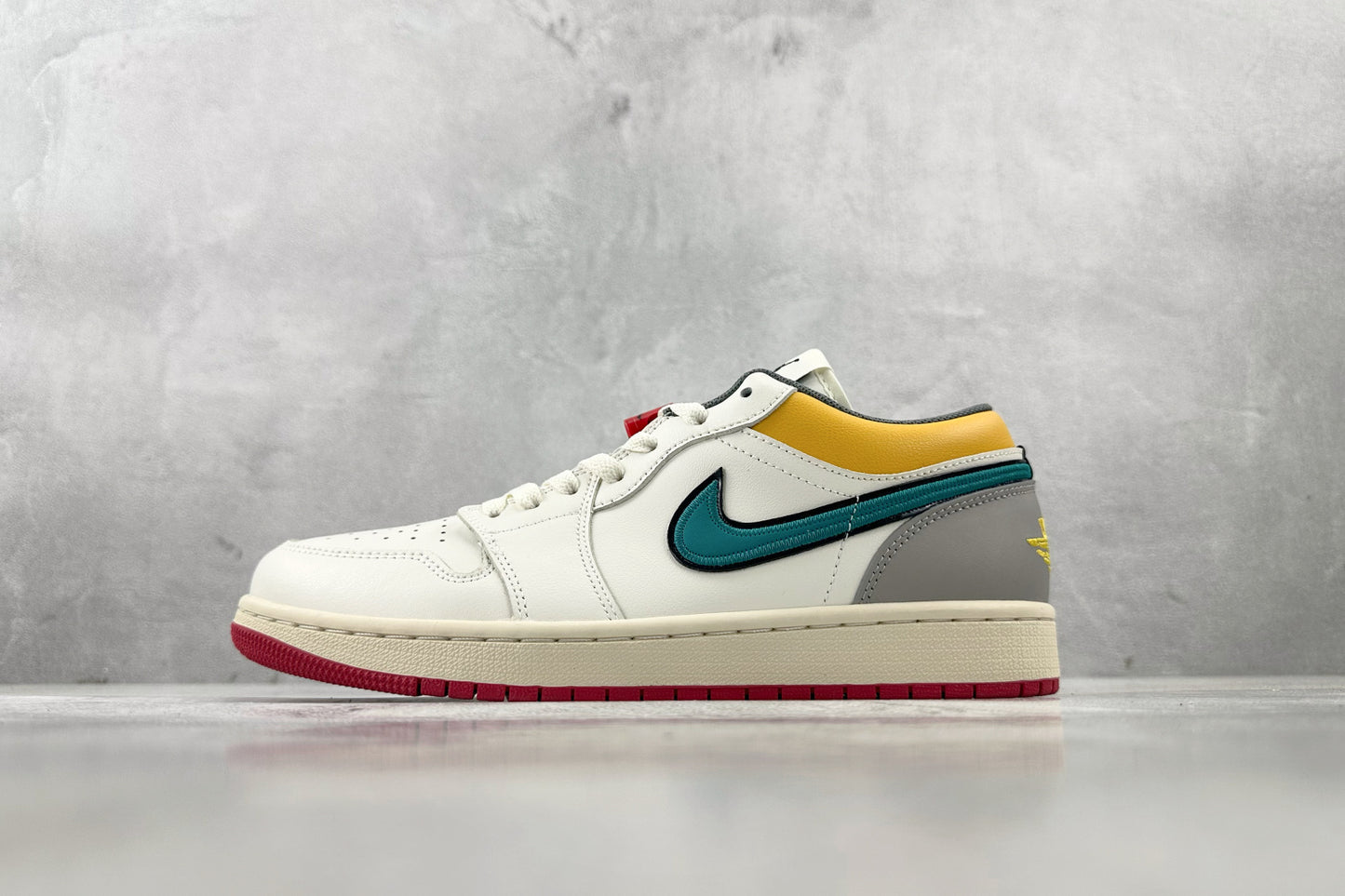 Jordan 1 Low Premium Sail and Yellow Ochre