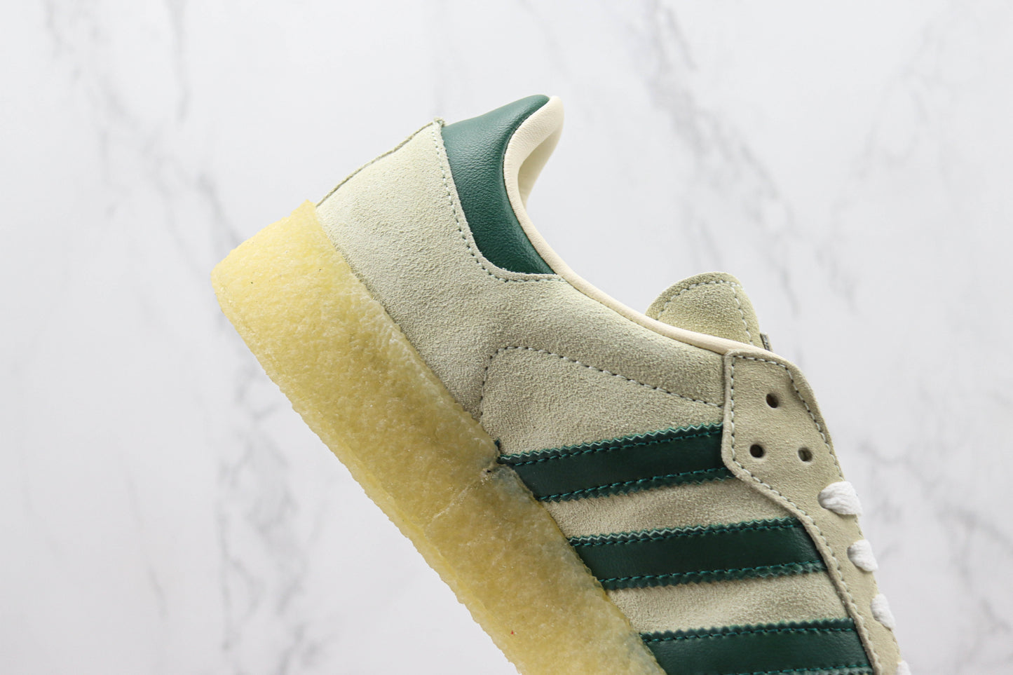 Ronnie Fieg × Clarks × adidas Samba White Green