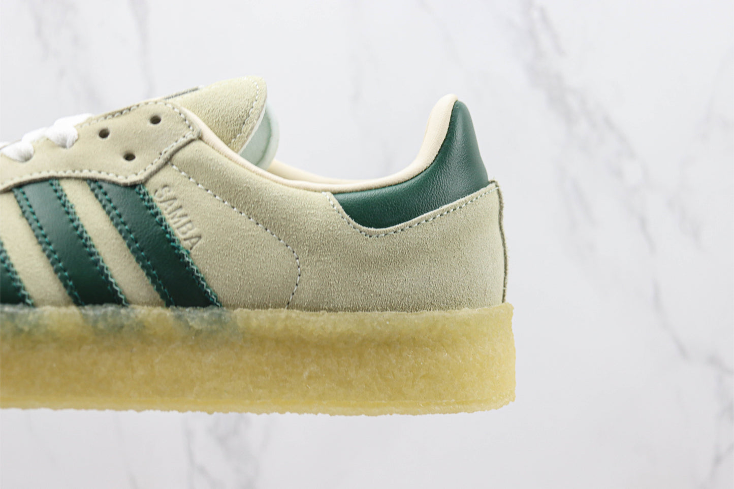Ronnie Fieg × Clarks × adidas Samba White Green