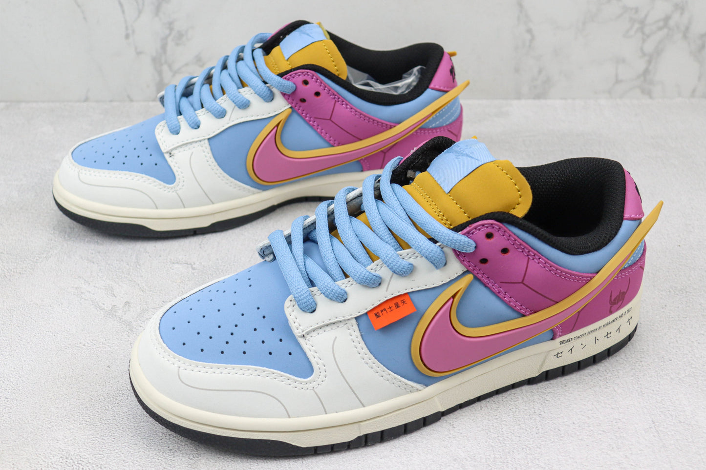 Nike SB Dunk Low Pink Blue White Saint Seiya