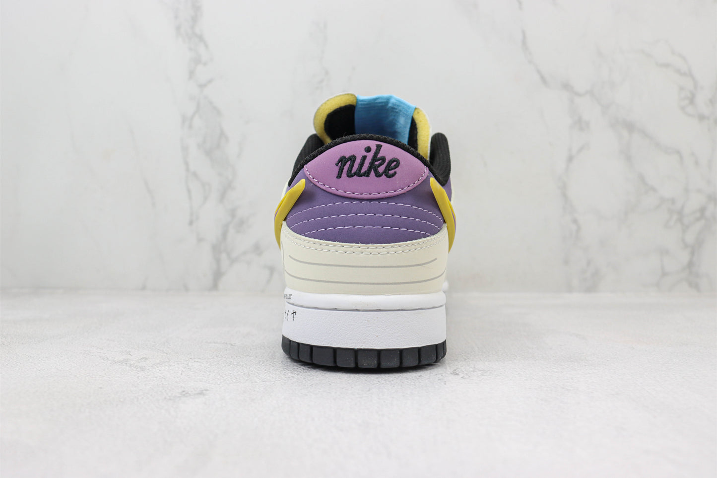Nike SB Dunk Low Off White Purple Yellow Black