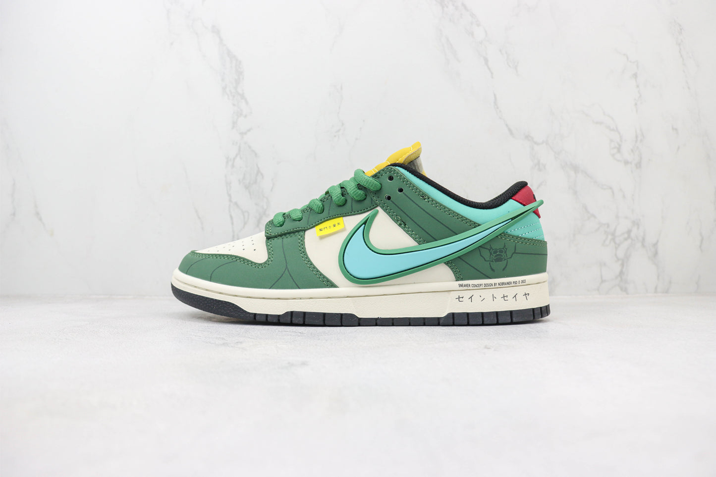 Nike SB Dunk Low Shiryu Le Dragon Violet Green Red Black