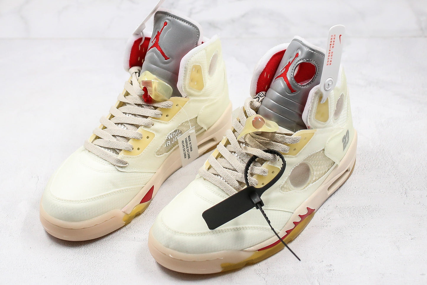 OFF-WHITE x Air Jordan 5 'Cream'