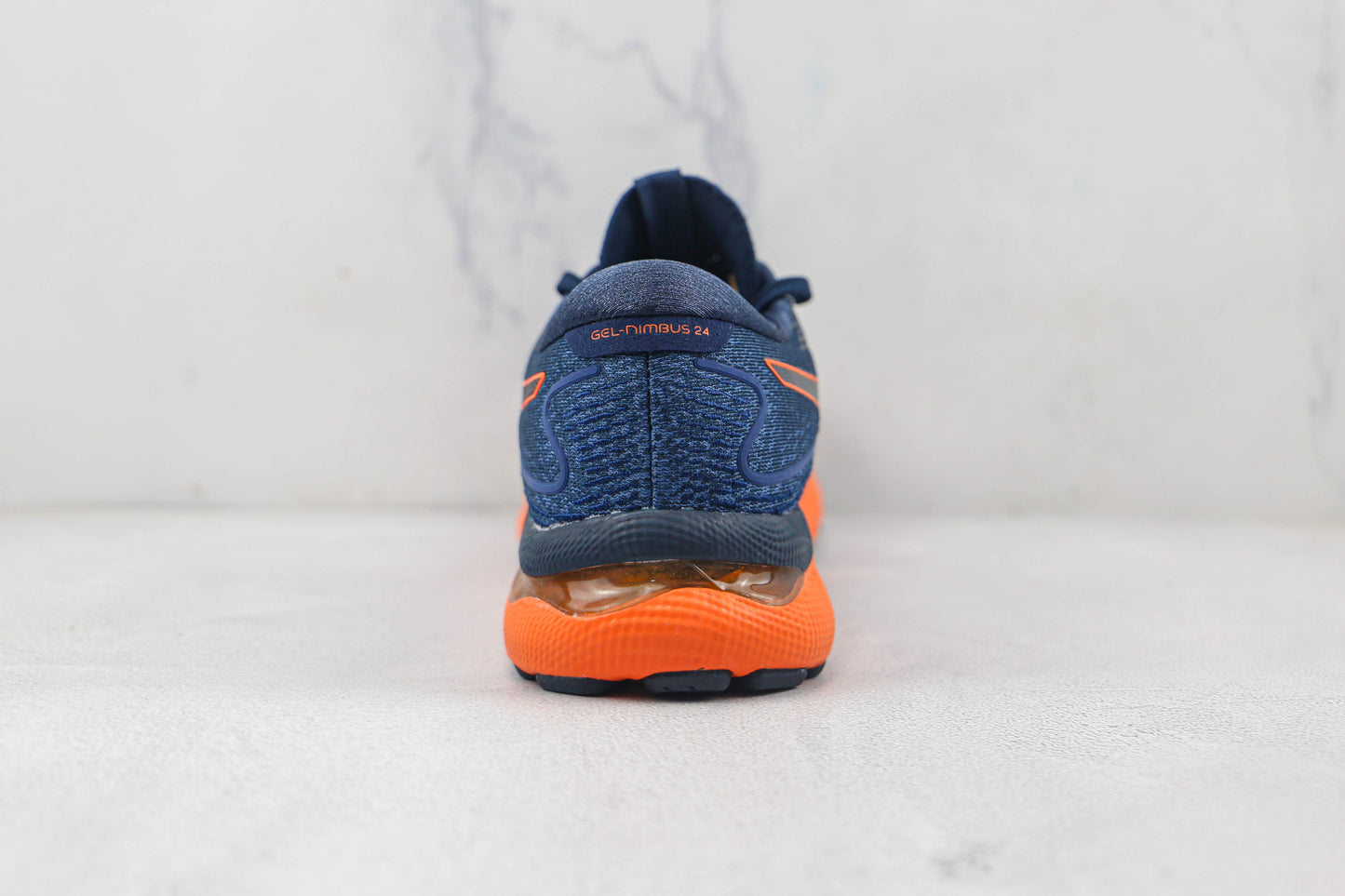 Asics Gel Nimbus 24 Azul Escuro e Laranja