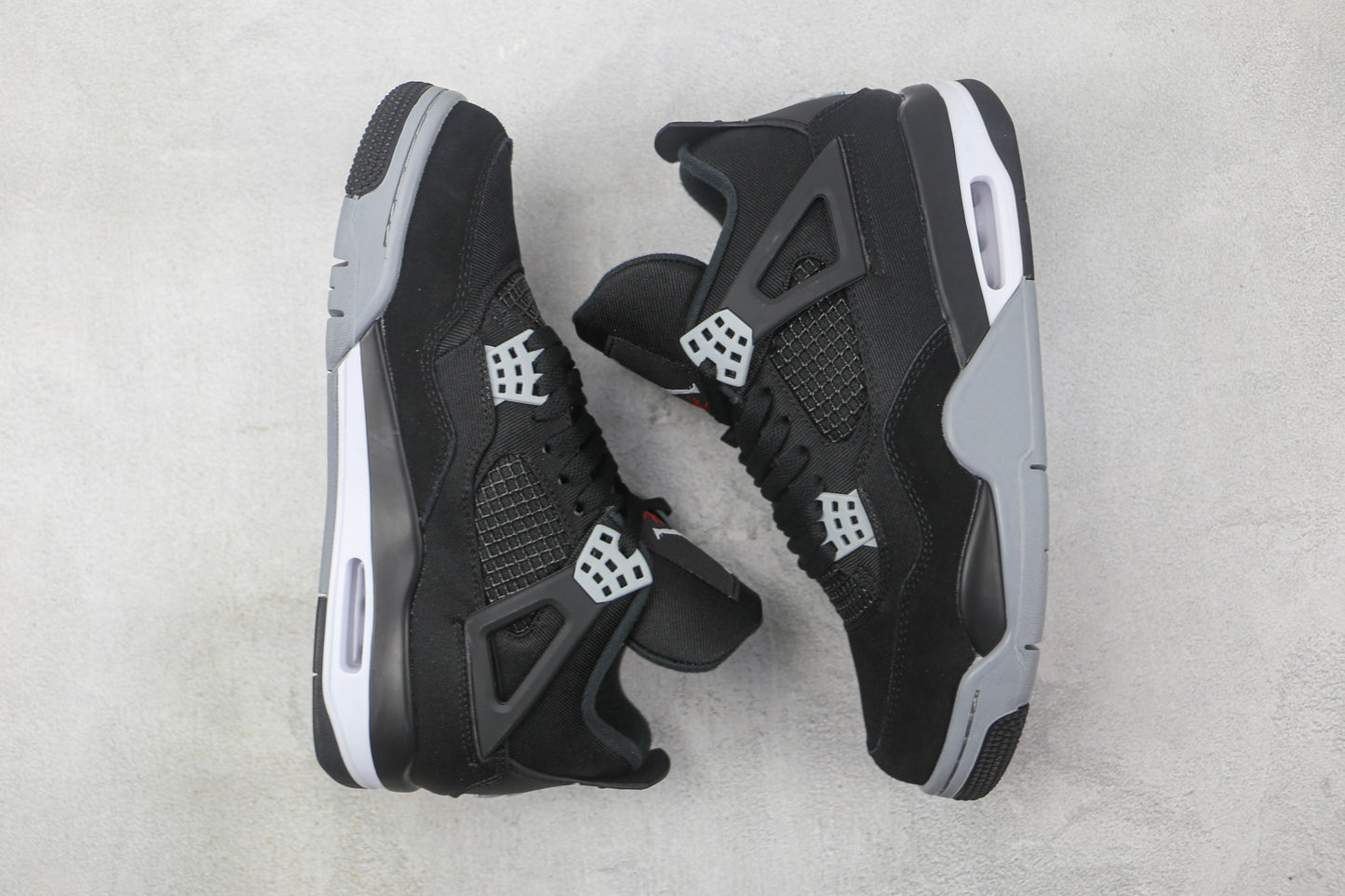 Air Jordan 4 Black and Light Steel