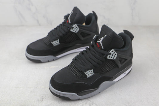 Air Jordan 4 Black and Light Steel
