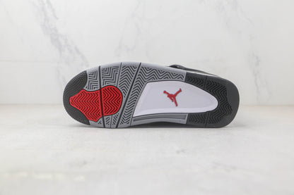 Air Jordan 4 Black and Light Steel