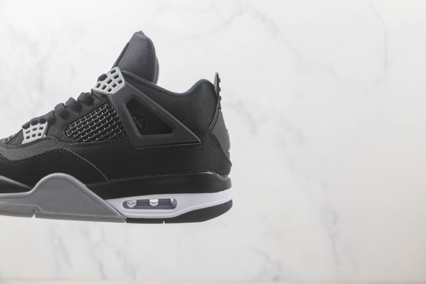Air Jordan 4 Black and Light Steel
