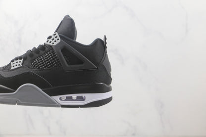 Air Jordan 4 Black and Light Steel