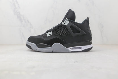 Air Jordan 4 Black and Light Steel