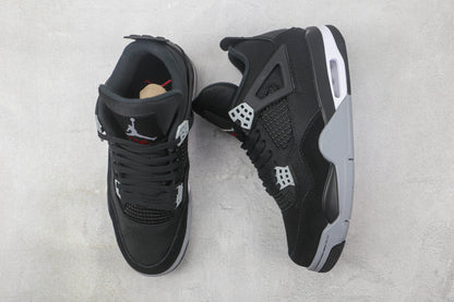 Air Jordan 4 Black and Light Steel