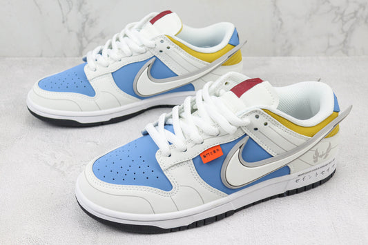 Nike SB Dunk Low Blue White Yellow Silver