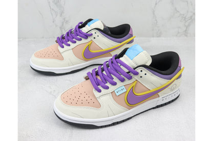 Nike SB Dunk Low Off White Purple Yellow Black