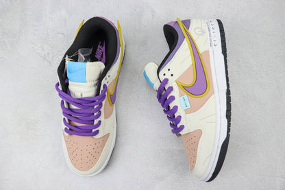 Nike SB Dunk Low Off White Purple Yellow Black