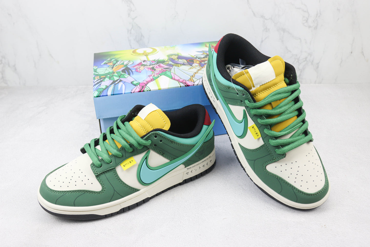 Nike SB Dunk Low Shiryu Le Dragon Violet Green Red Black