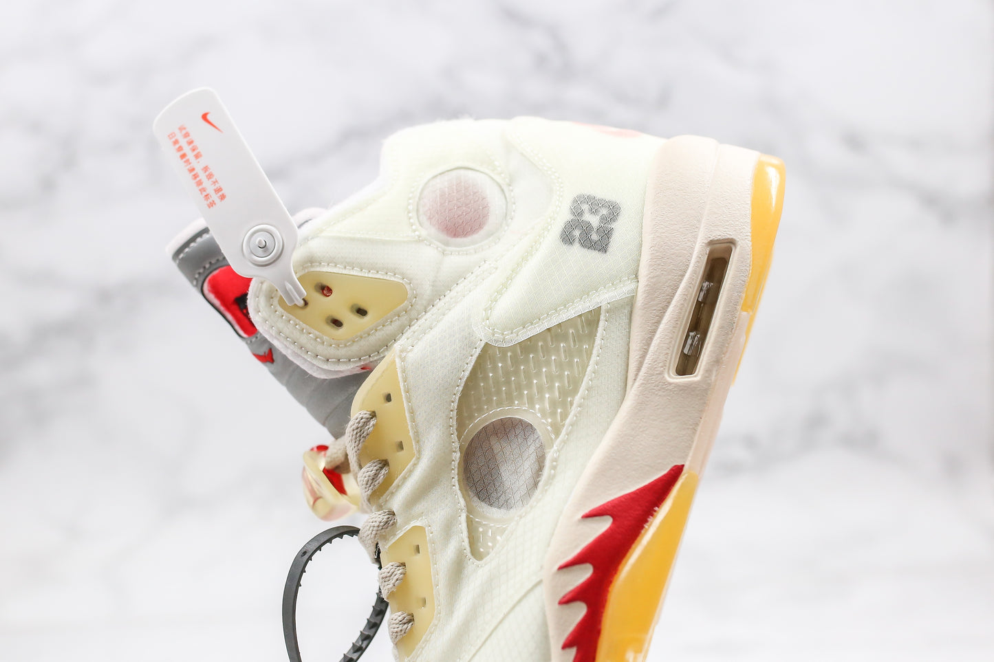 OFF-WHITE x Air Jordan 5 'Cream'