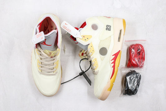 OFF-WHITE x Air Jordan 5 'Cream'