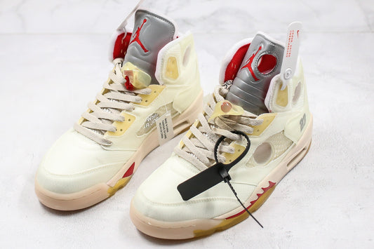 OFF-WHITE x Air Jordan 5 'Cream'