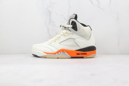Air Jordan 5 Branco e Laranja