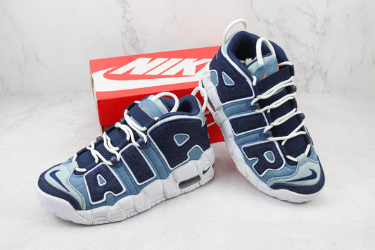 NK Air More Uptempo Azul Escuro