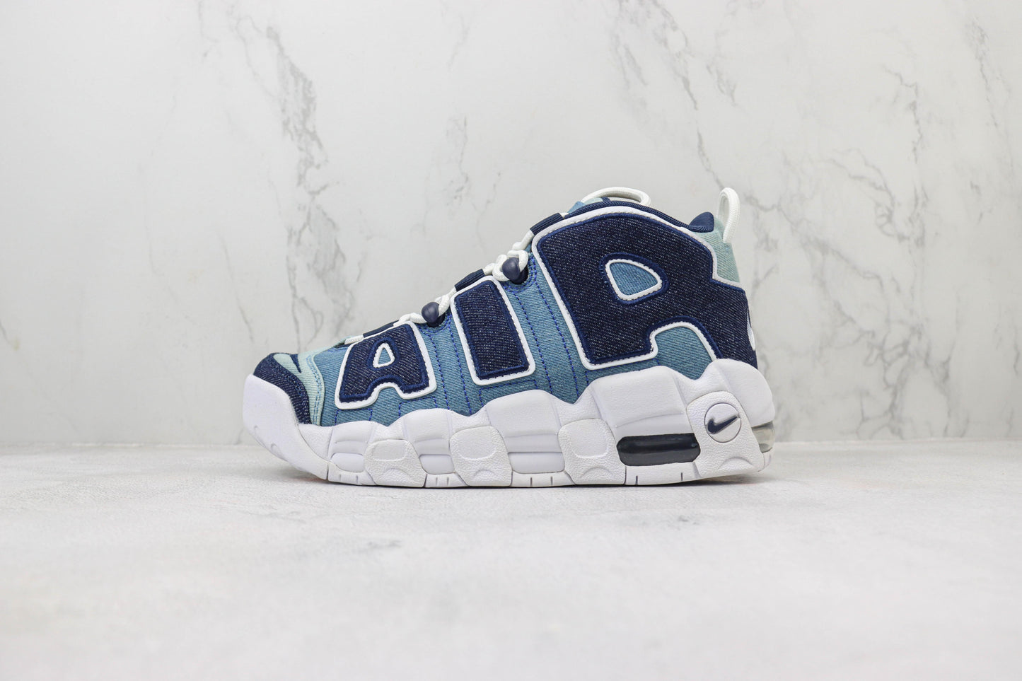 NK Air More Uptempo Azul Escuro