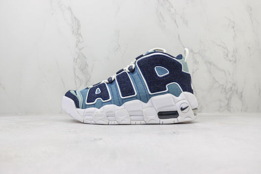 NK Air More Uptempo Azul Escuro